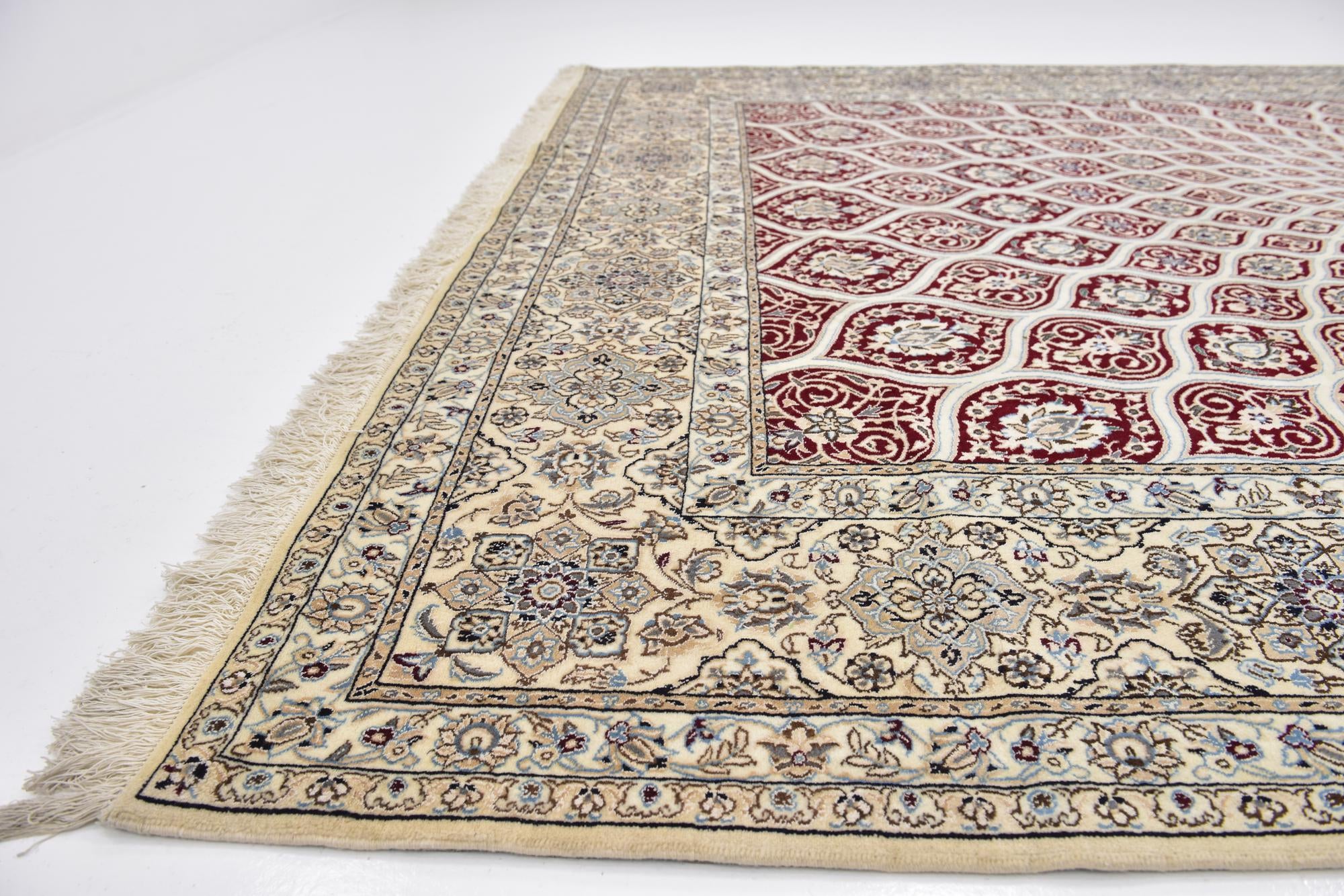 8' 2 x 11' 9 Hand Knotted Nain Persian Rug