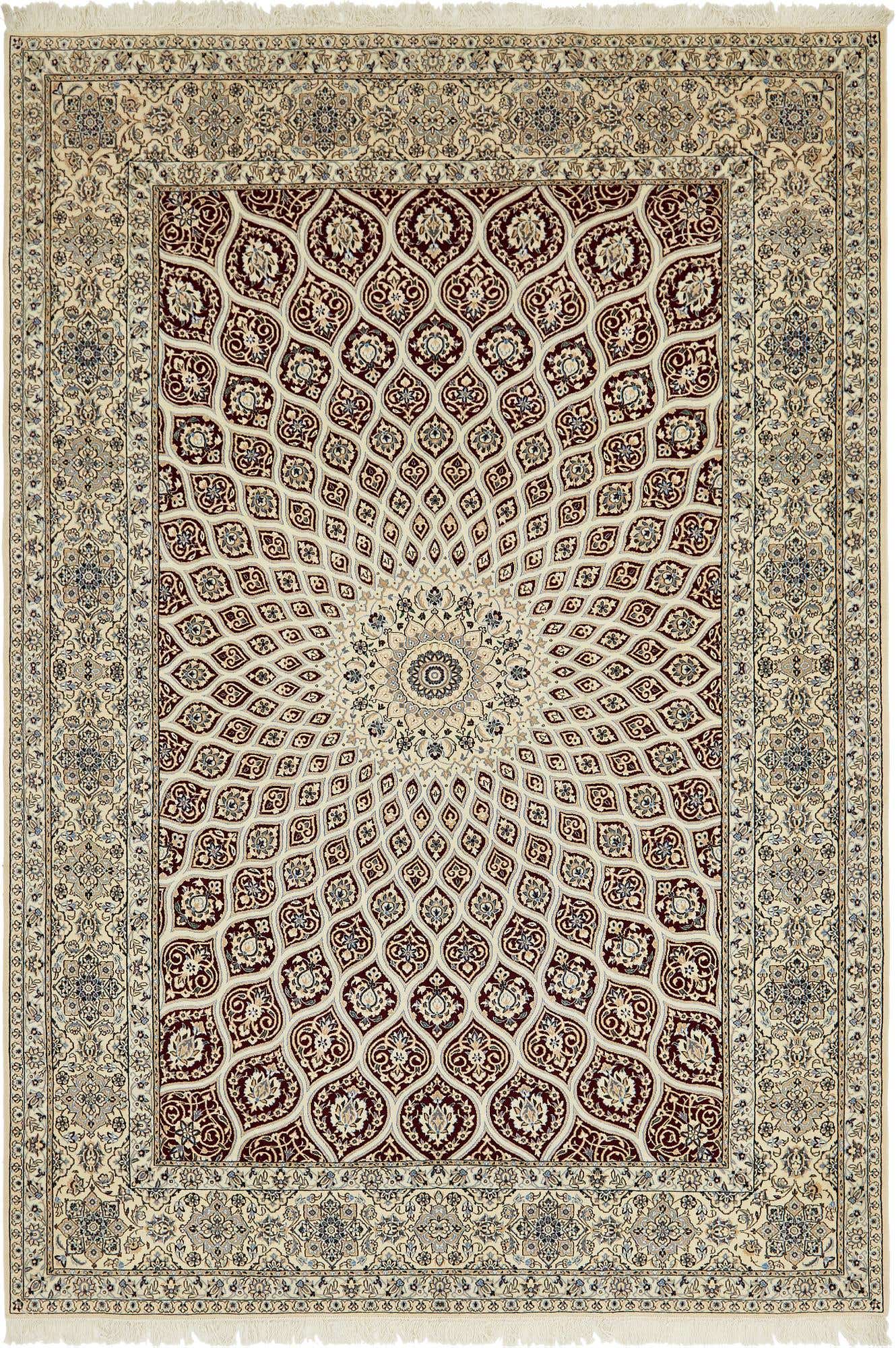 8' 2 x 11' 9 Hand Knotted Nain Persian Rug