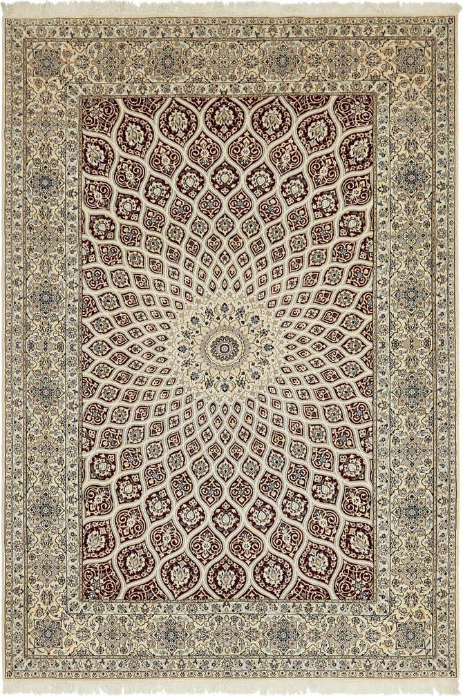 8' 2 x 11' 9 Hand Knotted Nain Persian Rug
