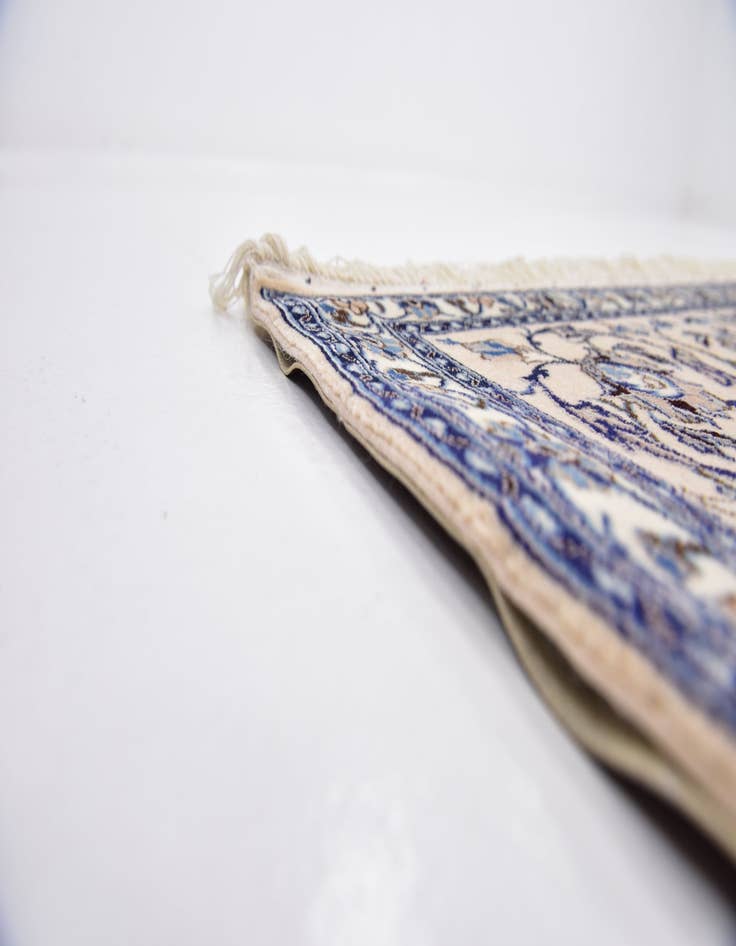 Detail image of 6' 8 x 10' Hand Knotted Nain Persian Rug