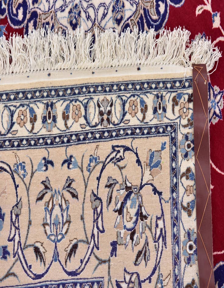 Detail image of 6' 8 x 10' Hand Knotted Nain Persian Rug