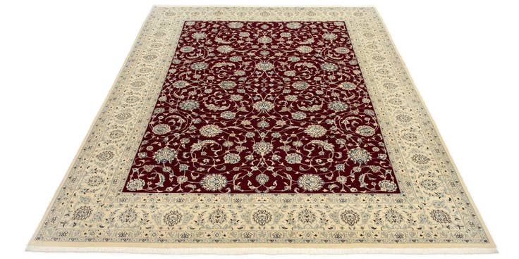 Detail image of 8' 2 x 11' 2 Hand Knotted Nain Persian Rug