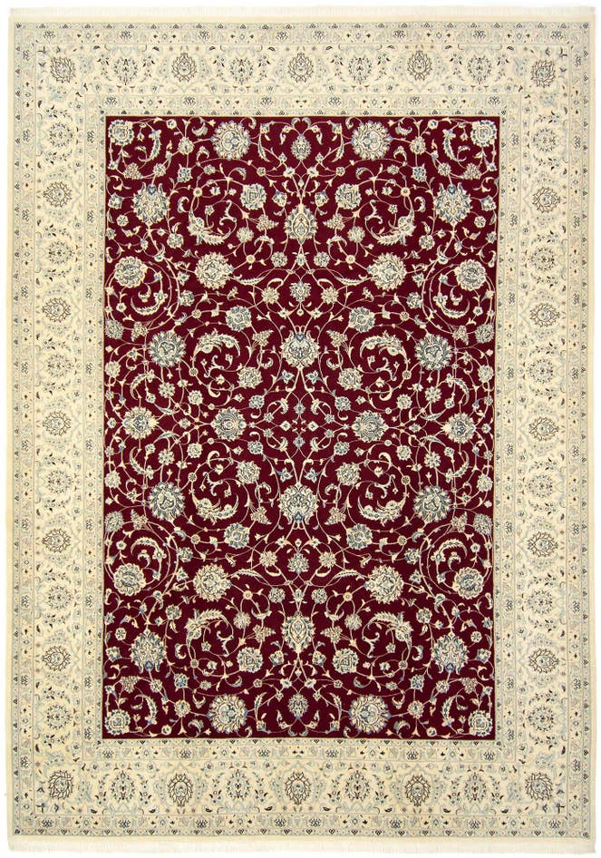 Detail image of 8' 2 x 11' 2 Hand Knotted Nain Persian Rug