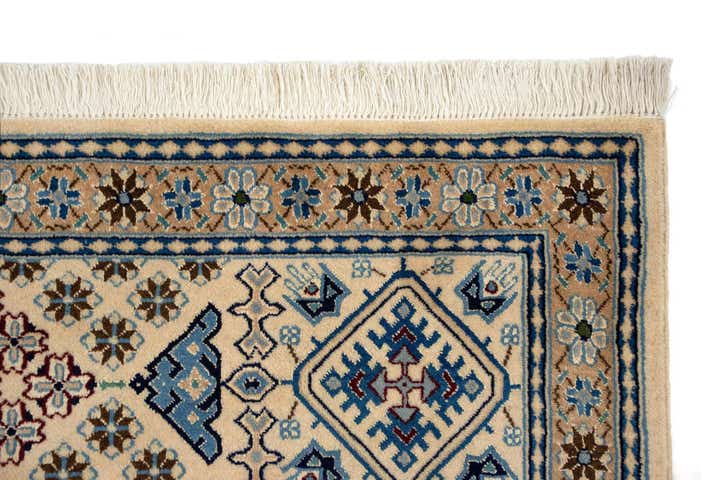 8' x 11' 4 Hand Knotted Nain Persian Rug