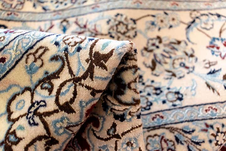 8' 2 x 11' 5 Hand Knotted Nain Persian Rug