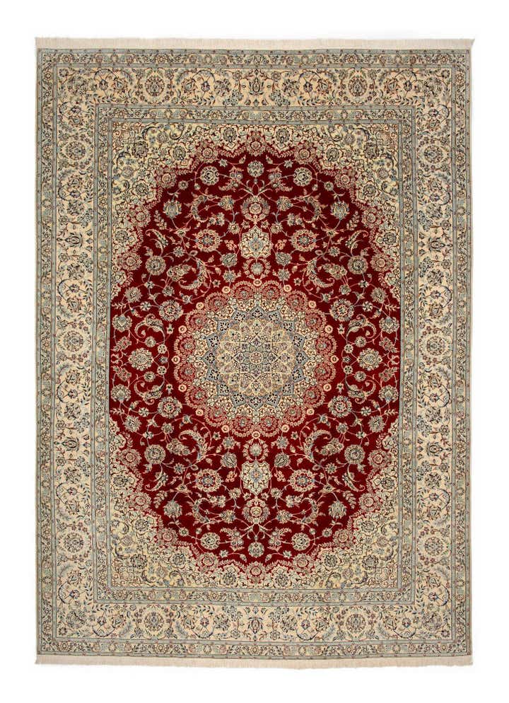 8' 2 x 11' 5 Hand Knotted Nain Persian Rug