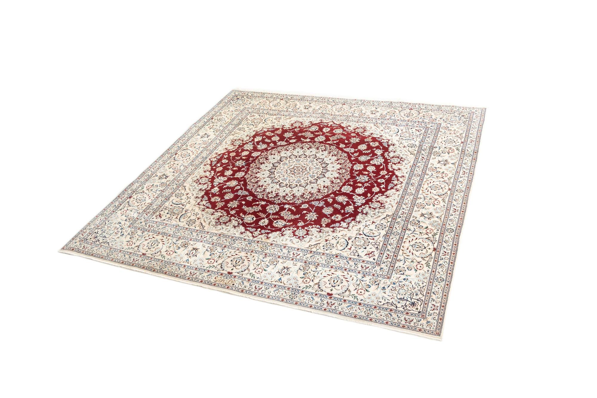 6' 7 x 6' 7 Hand Knotted Nain Rug