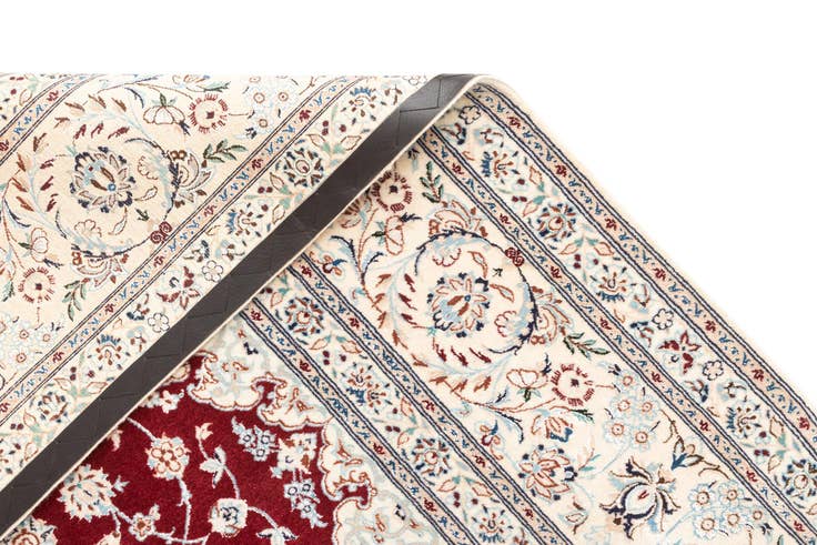 Detail image of 6' 7 x 6' 7 Hand Knotted Nain Rug