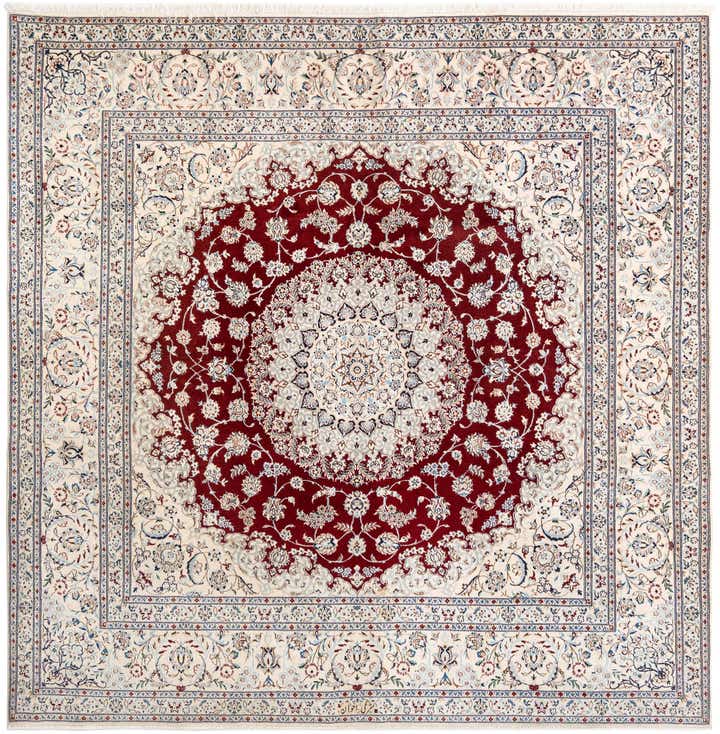 6' 7 x 6' 7 Hand Knotted Nain Rug