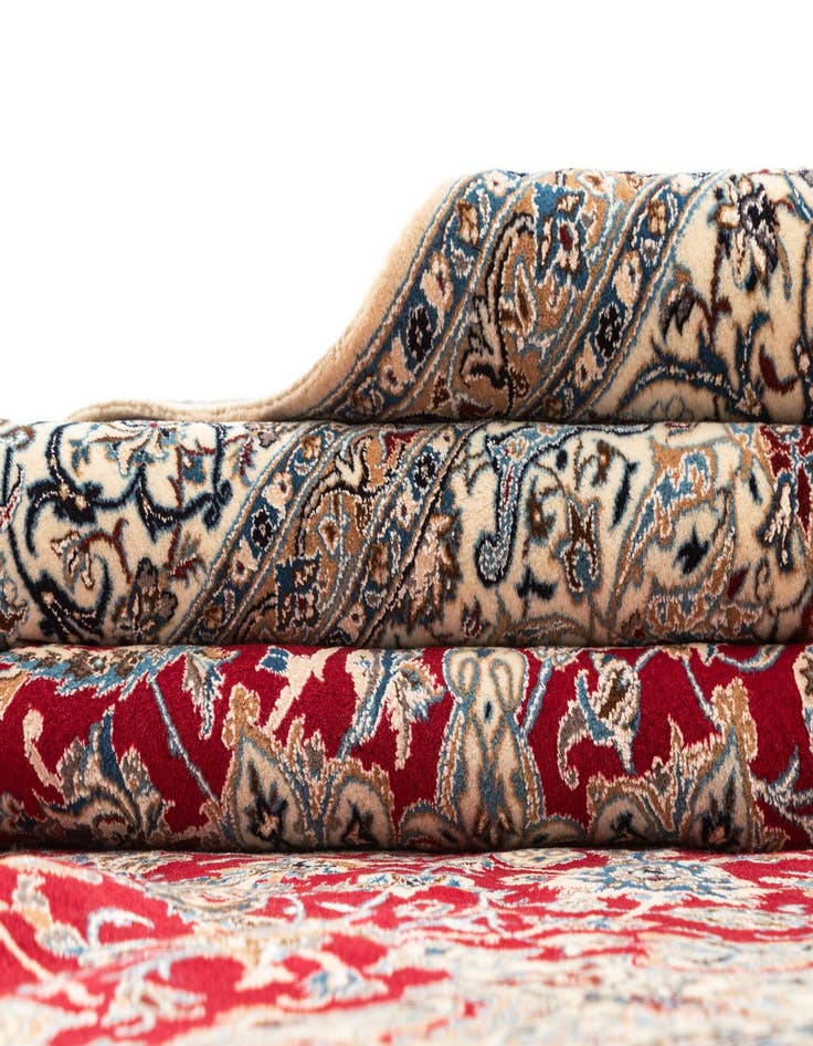 Detail image of 7' 1 x 10' 2 Hand Knotted Nain Rug