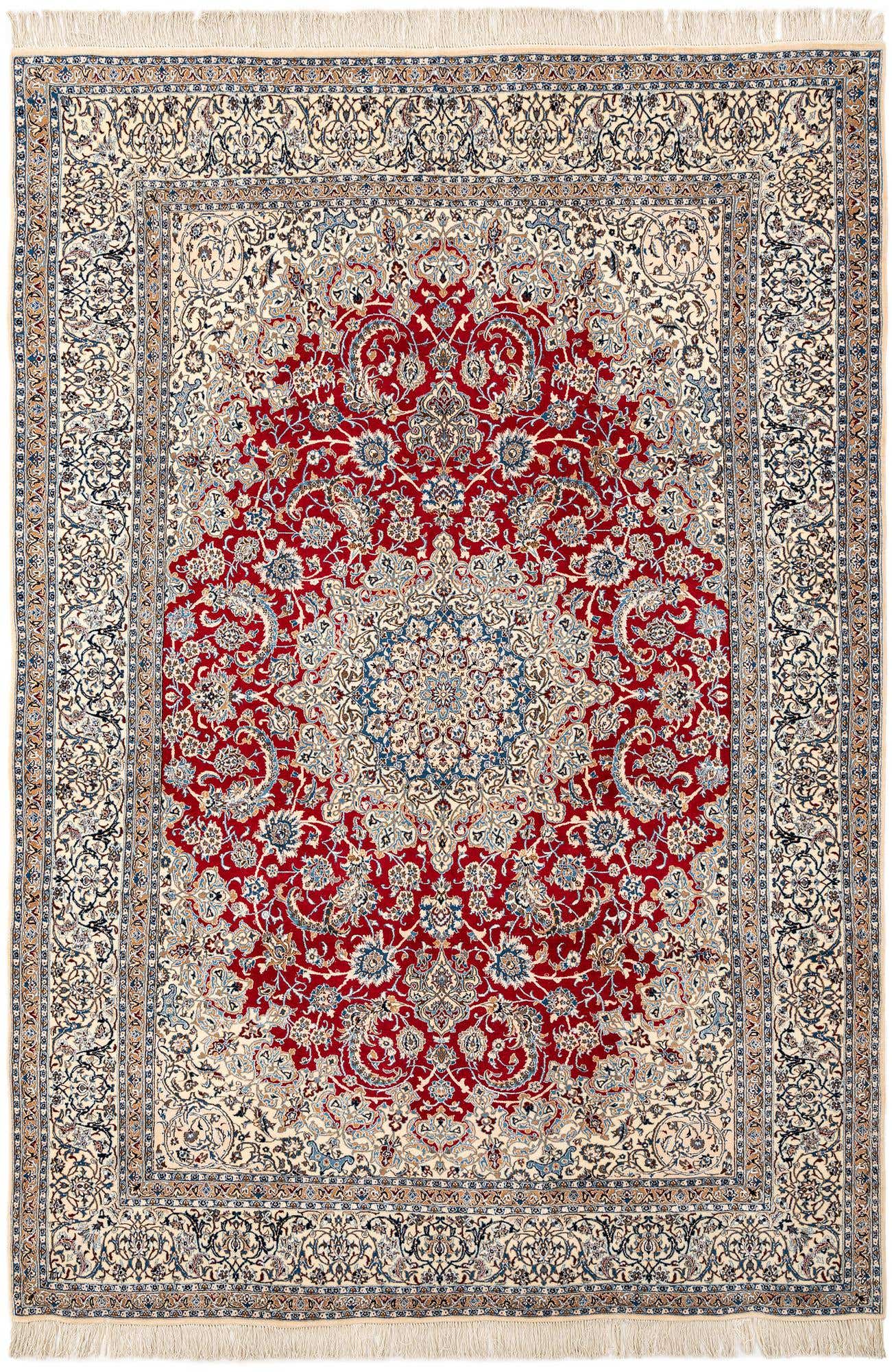 7' 1 x 10' 2 Hand Knotted Nain Rug