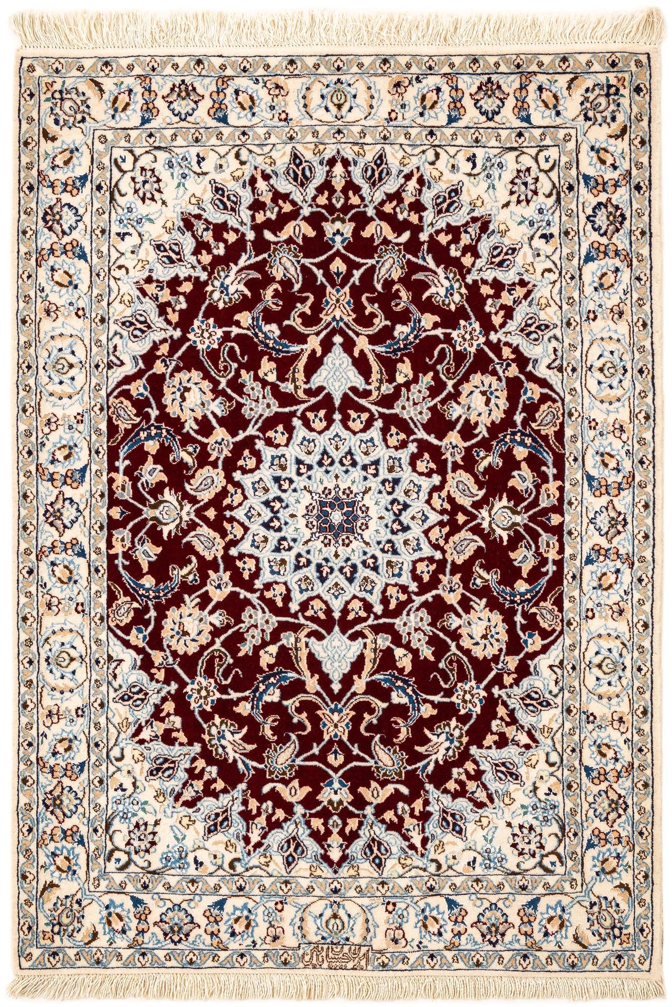 2' 8 x 3' 10 Hand Knotted Nain Rug