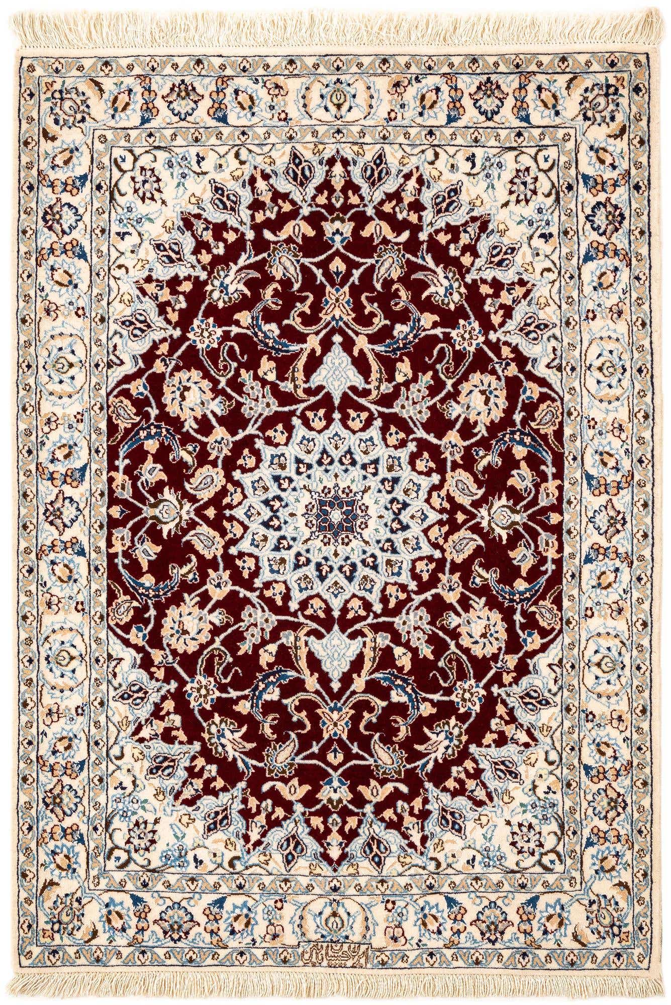 2' 8 x 3' 10 Hand Knotted Nain Rug