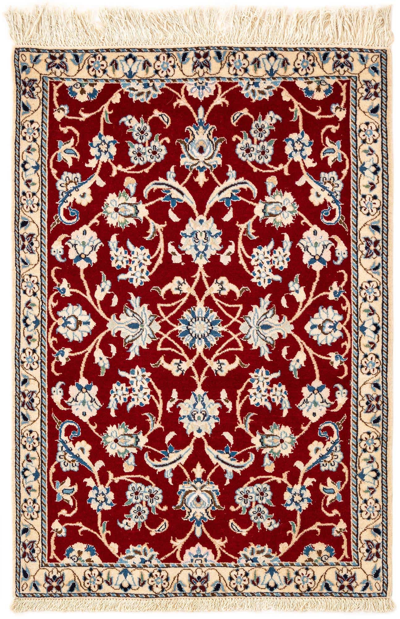 2' x 2' 11 Hand Knotted Nain Rug