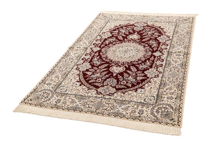 Detail image of 4' 11 x 7' 7 Hand Knotted Nain Rug