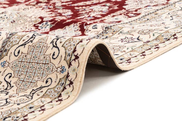 Detail image of 4' 11 x 7' 7 Hand Knotted Nain Rug