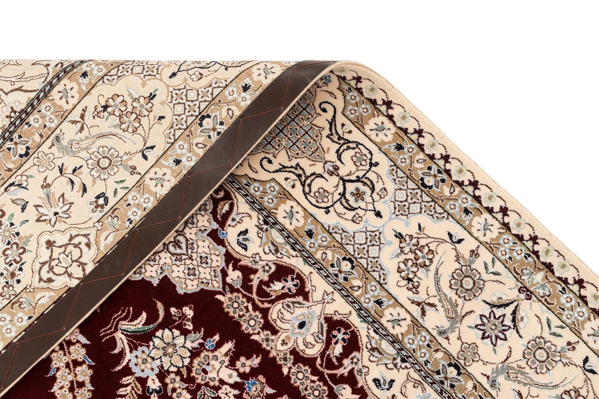 4' 11 x 7' 7 Hand Knotted Nain Rug