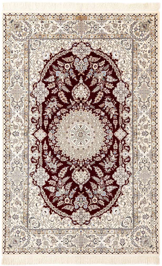 4' 11 x 7' 7 Hand Knotted Nain Rug