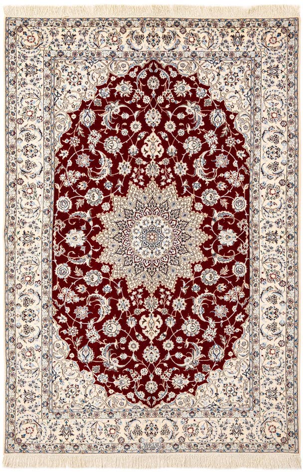Detail image of 5' x 7' 5 Hand Knotted Nain Rug