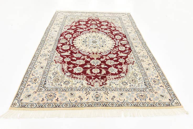 Detail image of 5' x 7' 11 Hand Knotted Nain Persian Rug