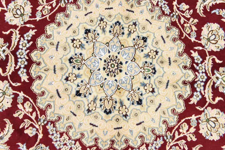 5' x 7' 11 Hand Knotted Nain Persian Rug