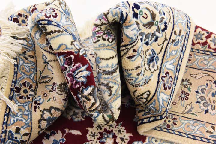 5' 1 x 8' 3 Hand Knotted Nain Persian Rug