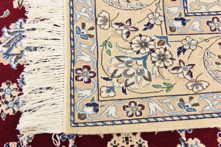 5' 1 x 8' 3 Hand Knotted Nain Persian Rug