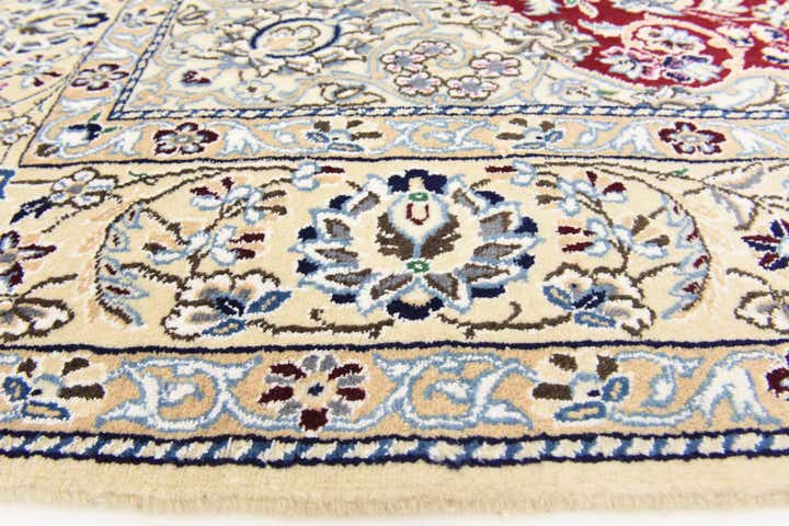5' 1 x 8' 3 Hand Knotted Nain Persian Rug