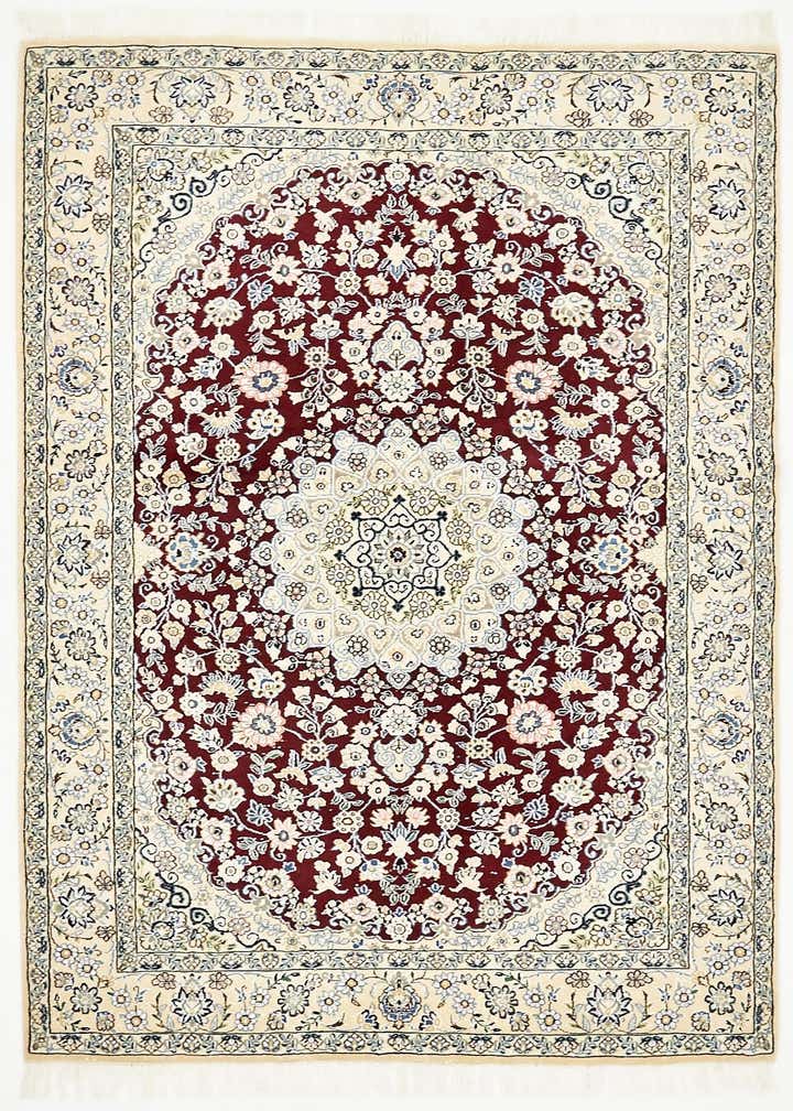 4' 10 x 6' 10 Hand Knotted Nain Persian Rug
