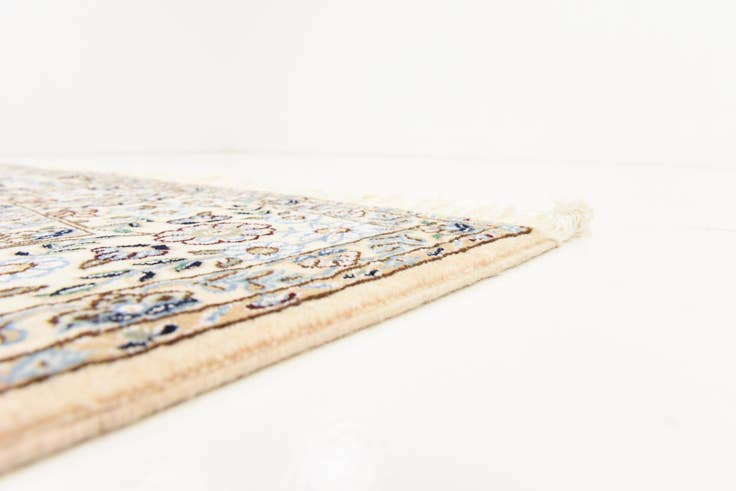 Detail image of 4' 11 x 8' Hand Knotted Nain Persian Rug