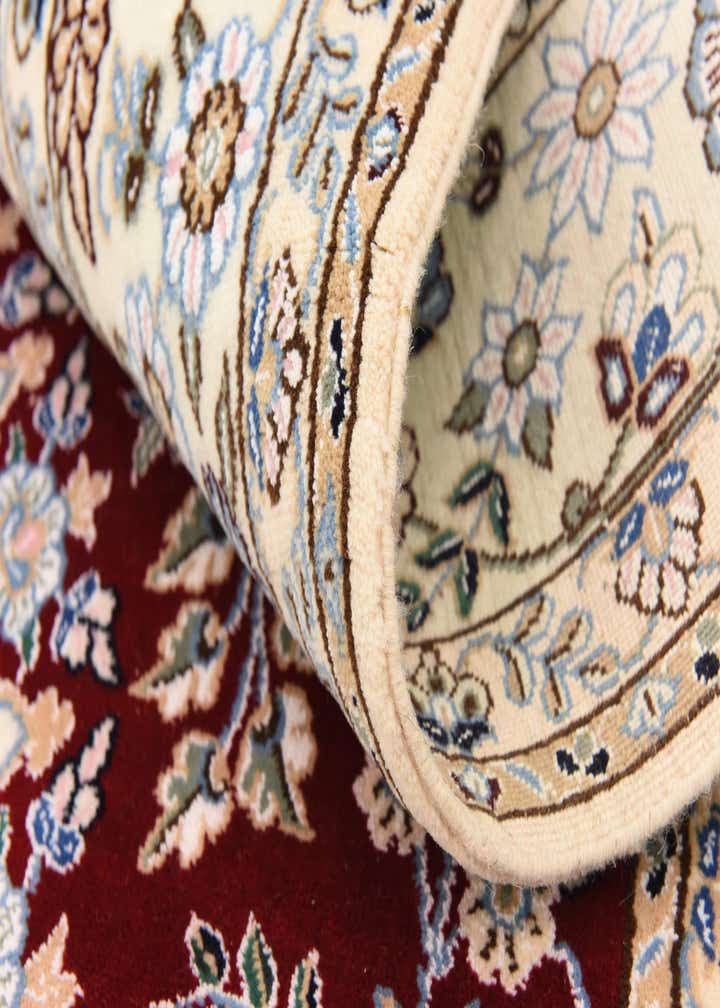 4' 11 x 8' Hand Knotted Nain Persian Rug