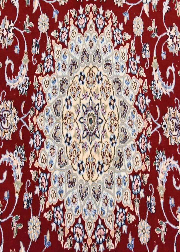4' 10 x 8' Hand Knotted Nain Persian Rug