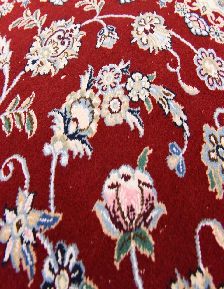 Detail image of 4' 10 x 8' Hand Knotted Nain Persian Rug
