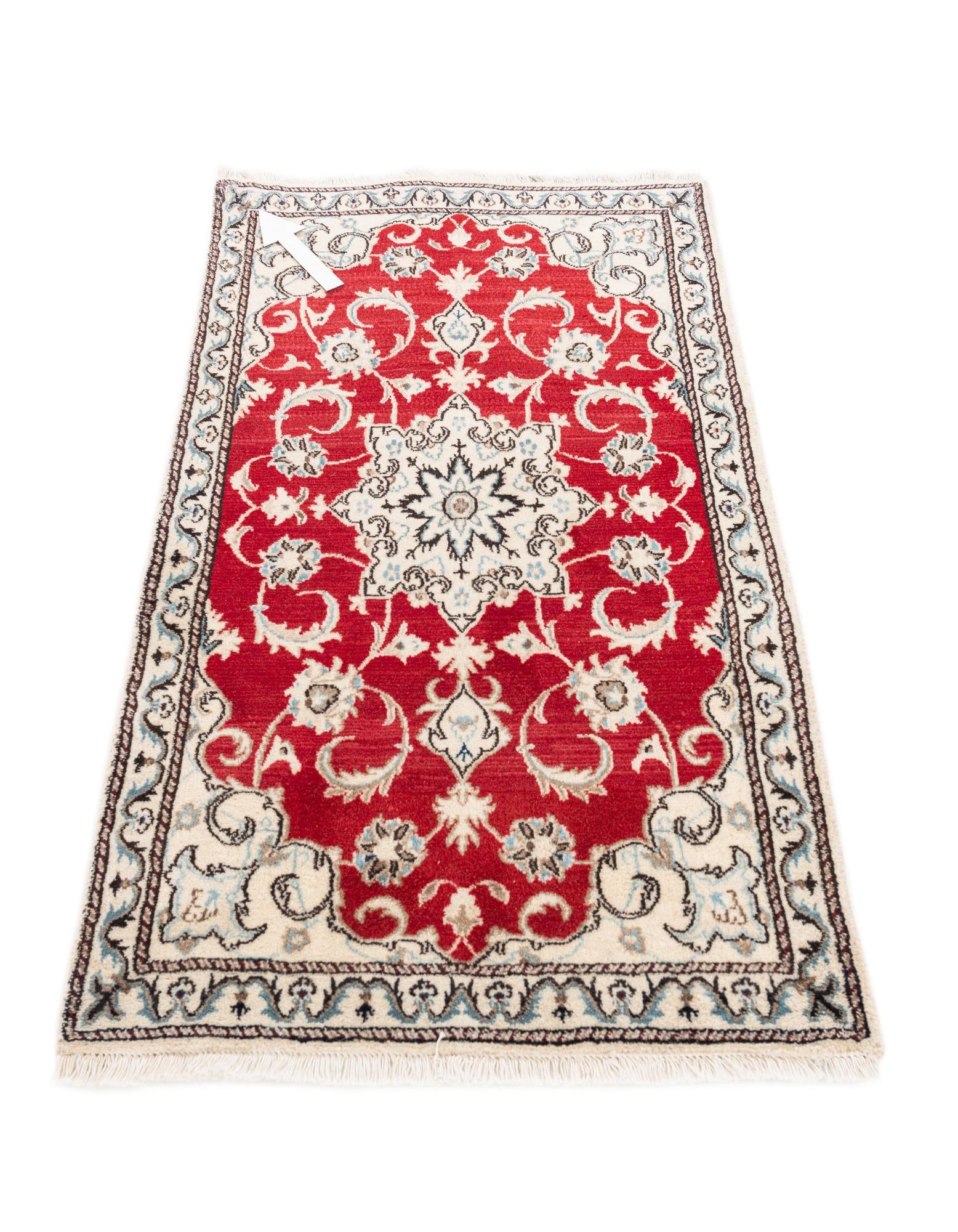 2' 10 x 4' 10 Hand Knotted Nain Persian Wool Rug