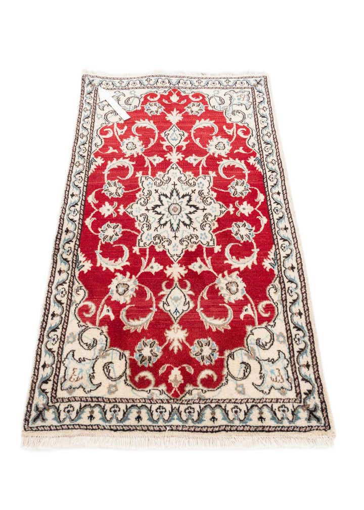 2' 10 x 4' 10 Hand Knotted Nain Persian Wool Rug