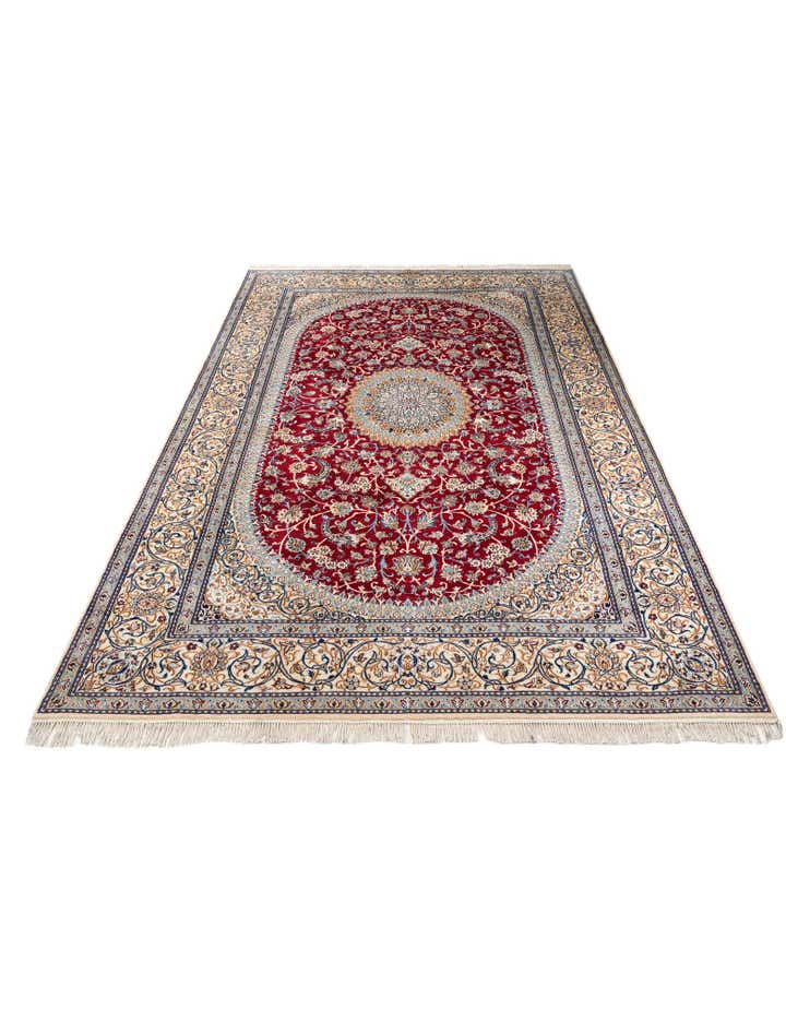 9' 7 x 13' Hand Knotted Nain Persian Rug