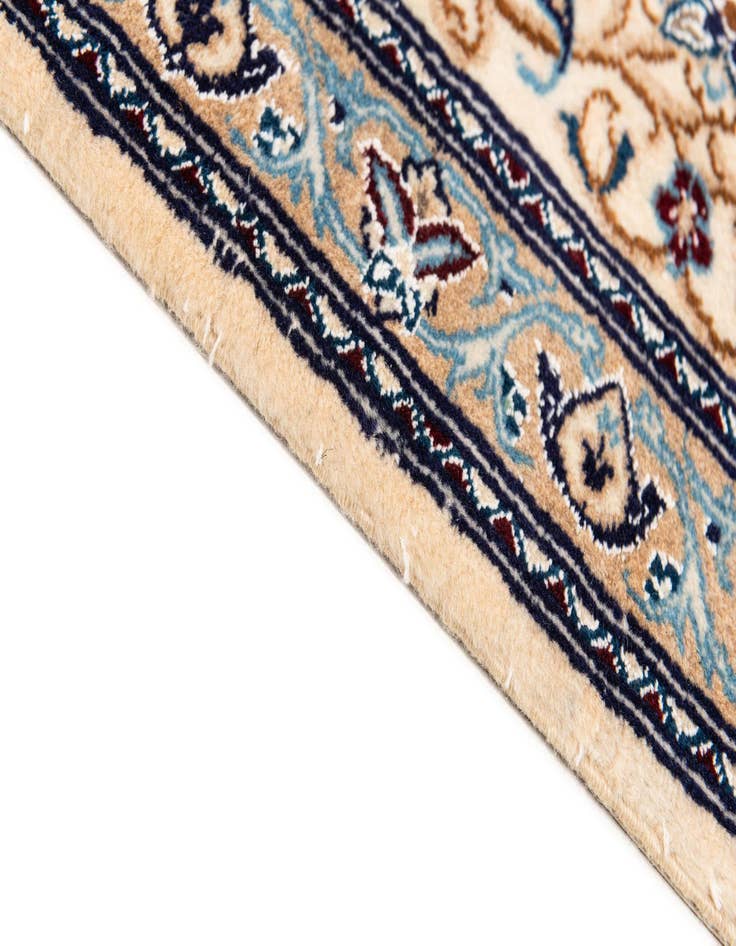 Detail image of 9' 7 x 13' Hand Knotted Nain Persian Rug