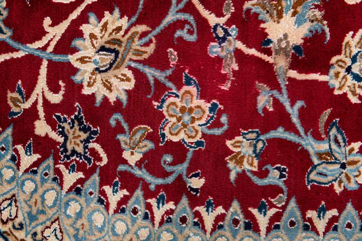 9' 7 x 13' Hand Knotted Nain Persian Rug