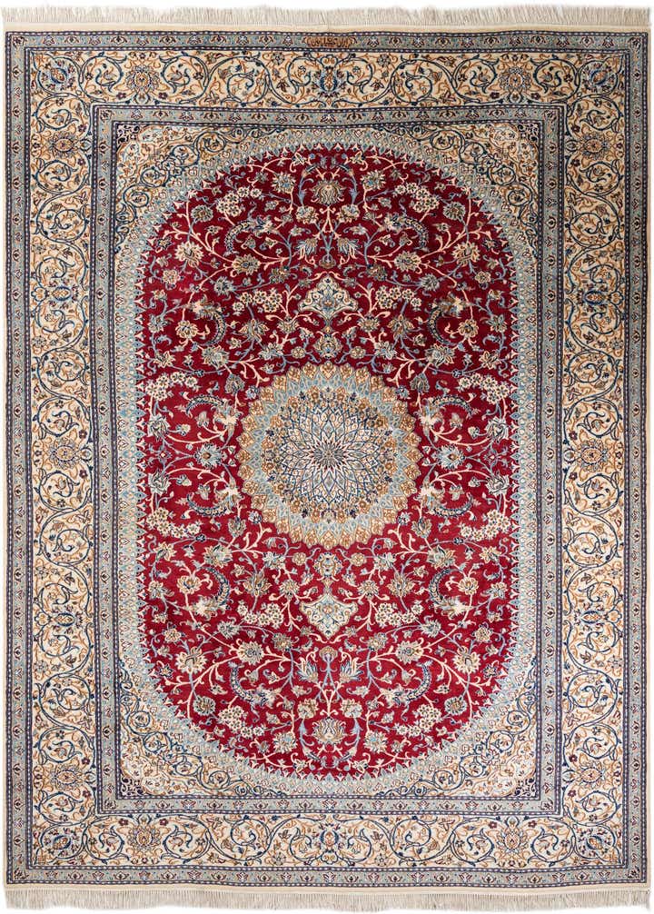9' 7 x 13' Hand Knotted Nain Persian Rug