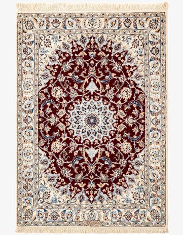 2' 8 x 3' 10 Hand Knotted Nain Rug