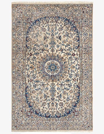 6' 7 x 10' Nain Wool Rug