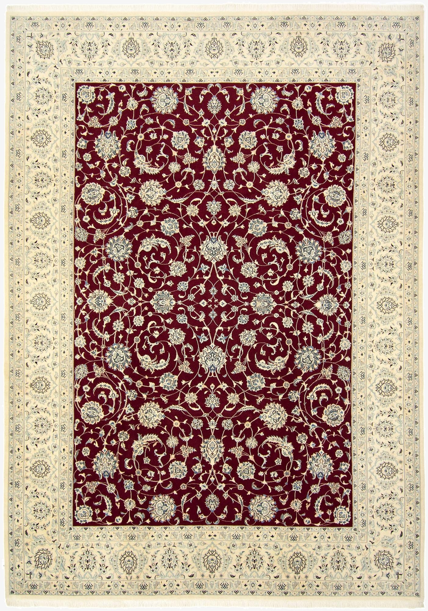 8' 2 x 11' 2  Hand Knotted Nain Persian Rug