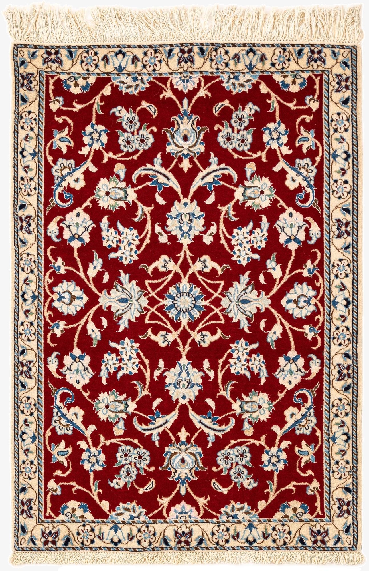 2' x 2' 11  Hand Knotted Nain Rug
