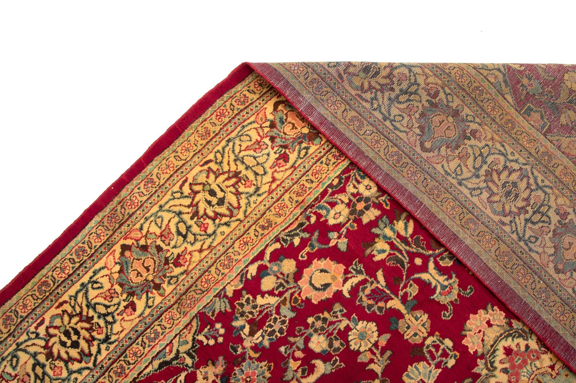 8' 11 x 13' 1 Hand Knotted Najafabad Persian Wool Rug