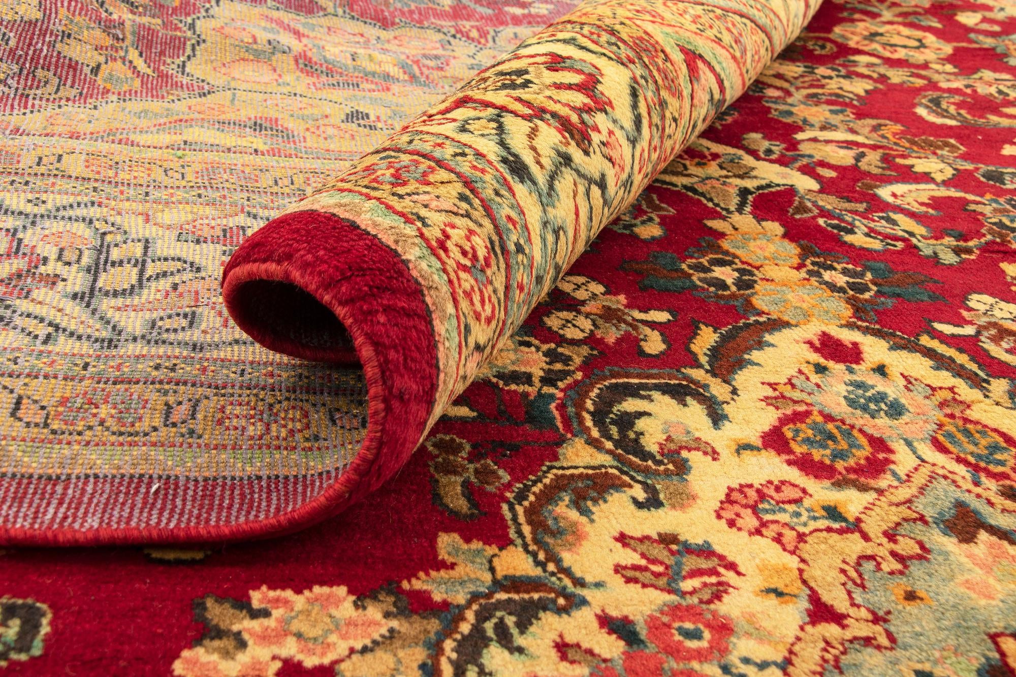 8' 11 x 13' 1 Hand Knotted Najafabad Persian Wool Rug