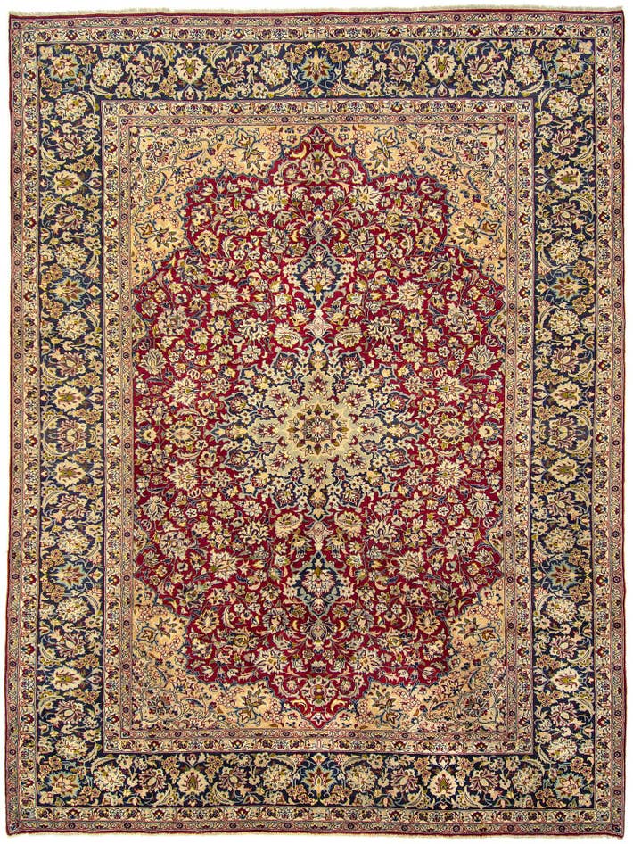 Detail image of 9' 10 x 13' 2 Hand Knotted Najafabad Persian Wool Rug