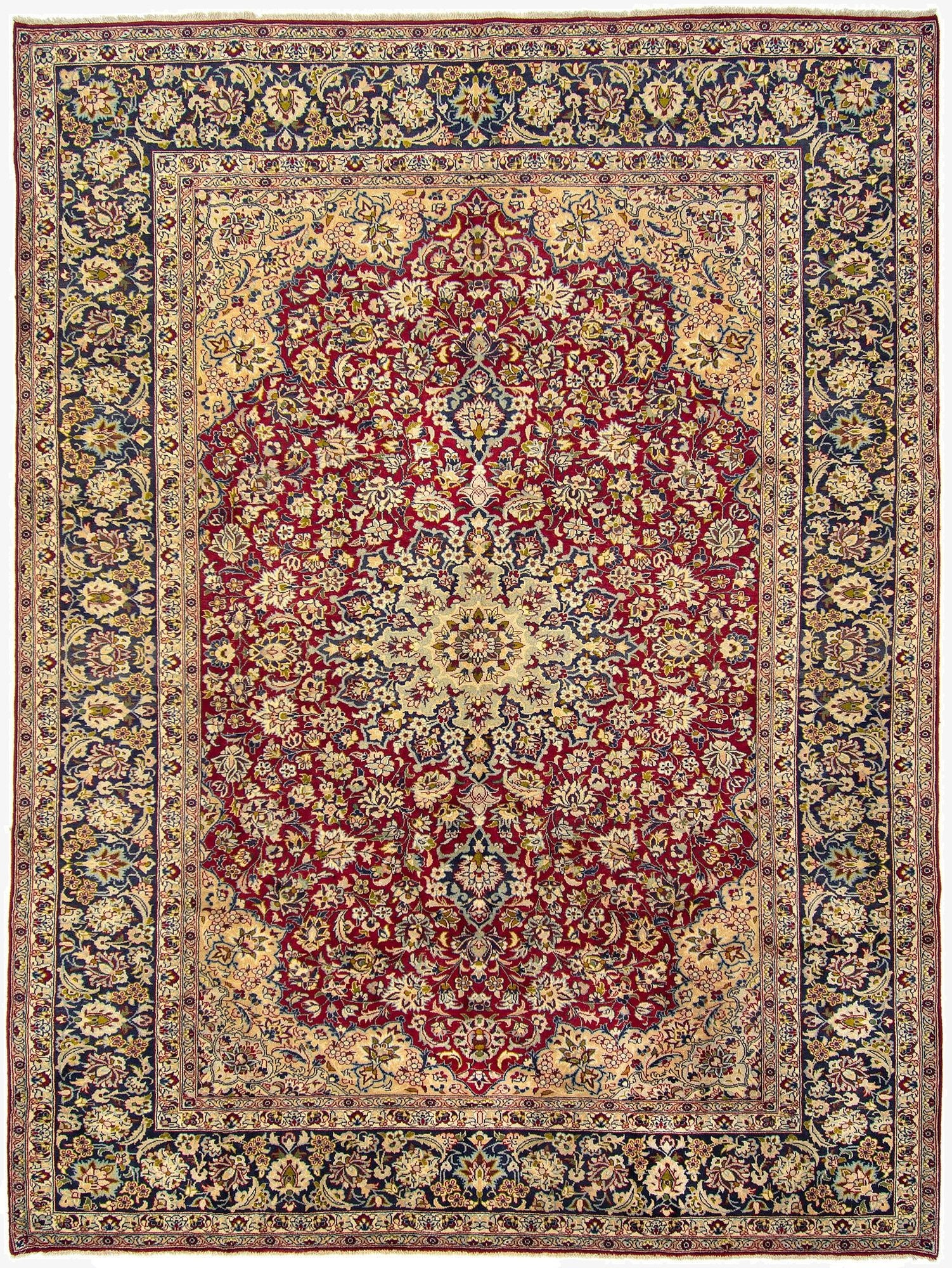 9' 10 x 13' 2  Hand Knotted Najafabad Persian Wool Rug