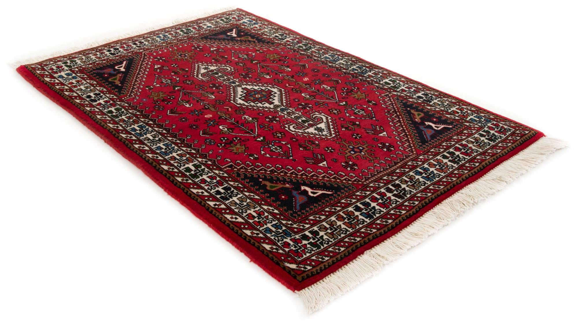 3' 5 x 5' Hand Knotted Nasrabad Persian Wool Rug