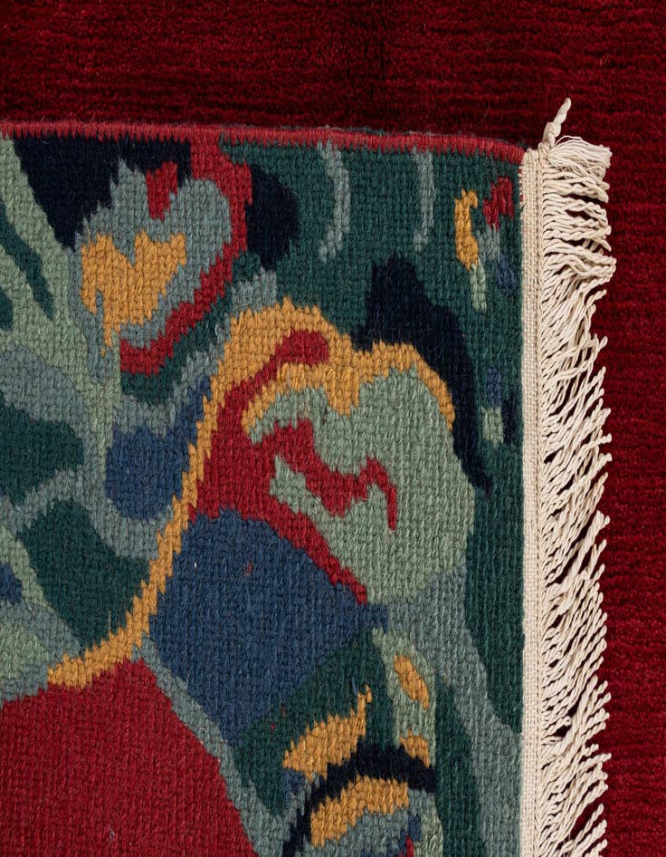 Detail image of 5' 1 x 6' 6 Hand Knotted Nepal Wool Rug