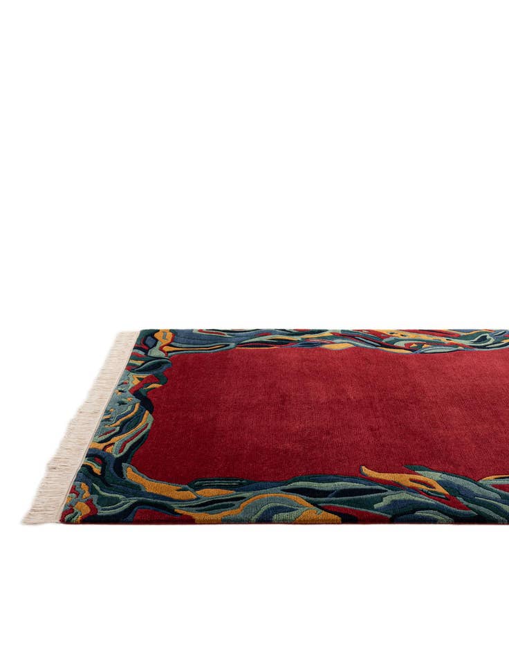 Detail image of 5' 1 x 6' 6 Hand Knotted Nepal Wool Rug